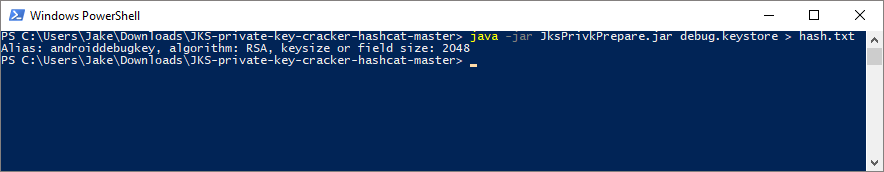 hashcat installed